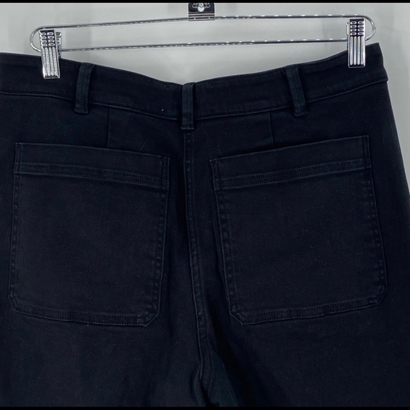 Everlane Wide Leg Black Jeans The Way High Womens 12 High Rise - Picture 2 of 7